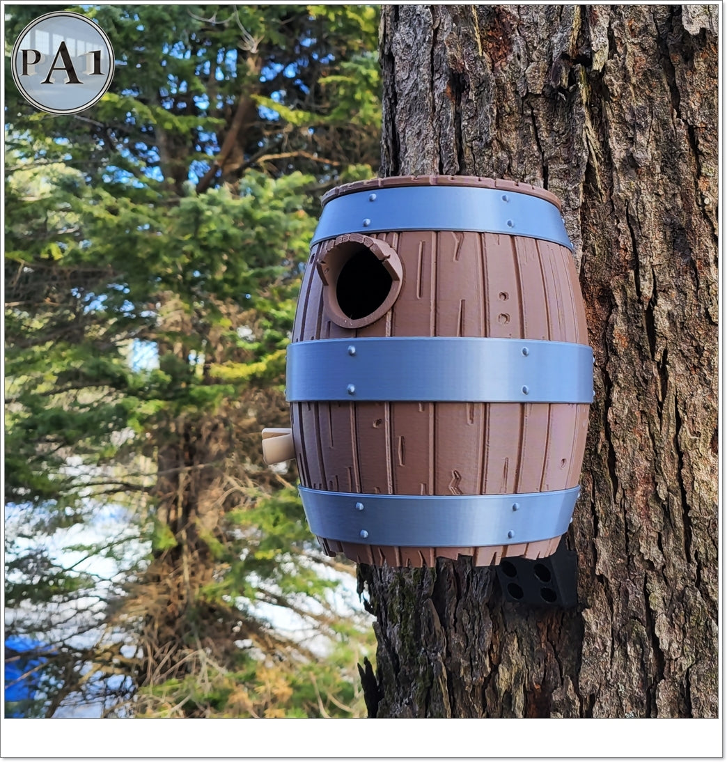 Old Barrel Bird House | Custom Colors