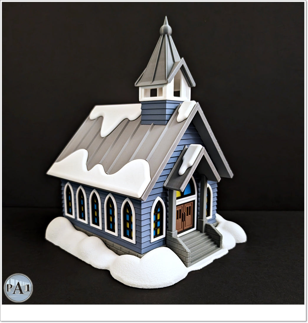 Church Hot Wheels Christmas Village Light Up
