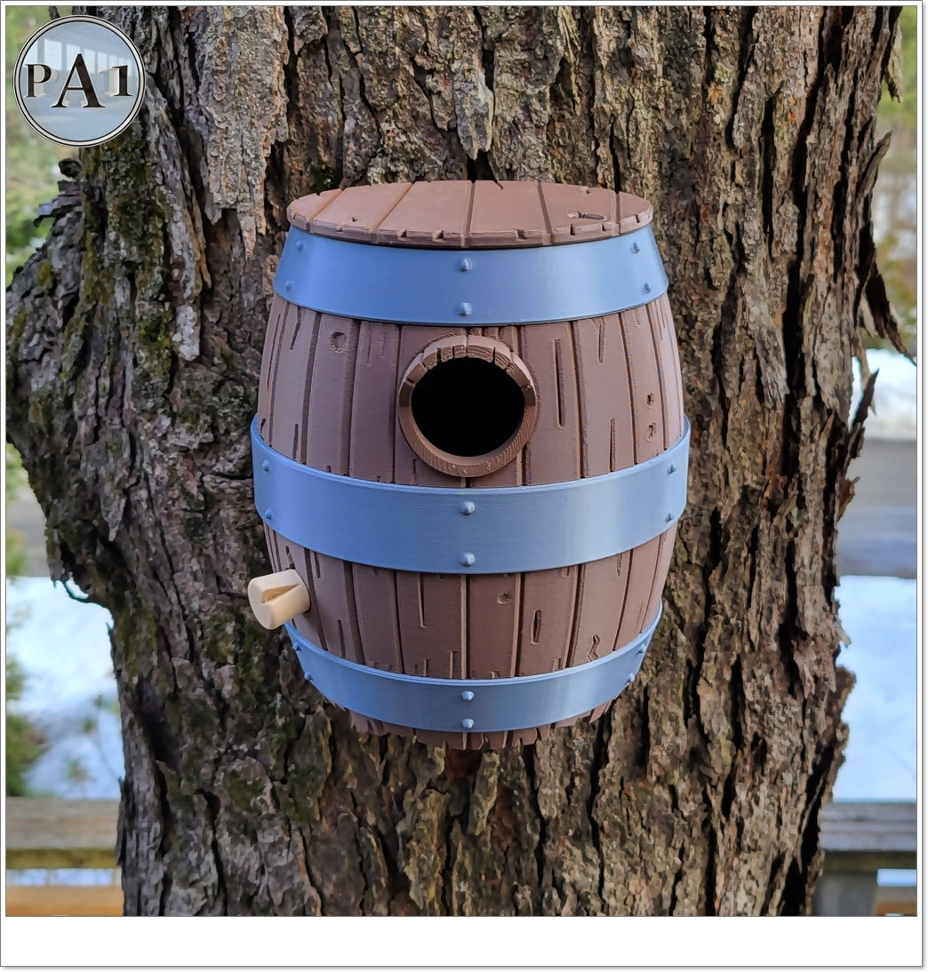 Old Barrel Bird House | Custom Colors