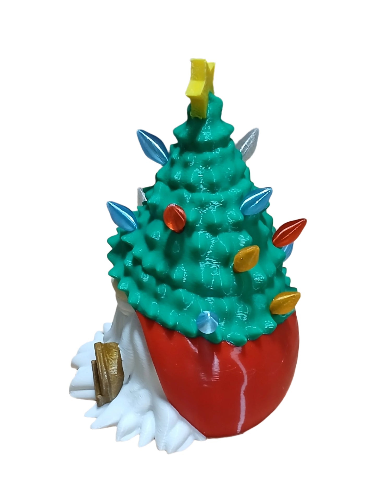 Light Up Christmas Tree Gnome Statue