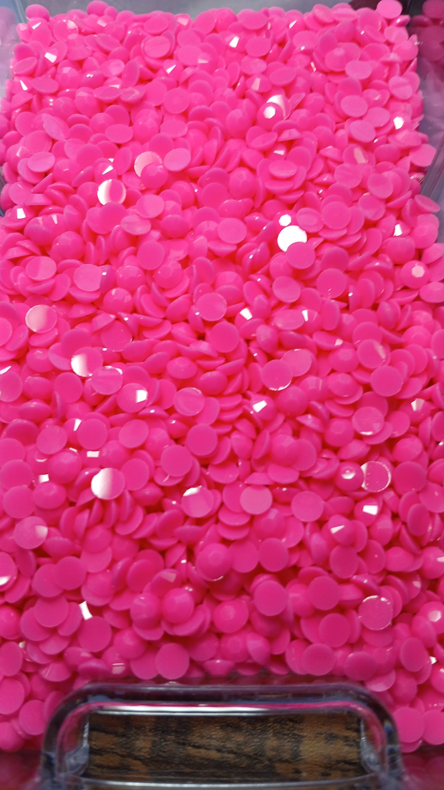 Hot Pink AB Resin Flatback Rhinestones