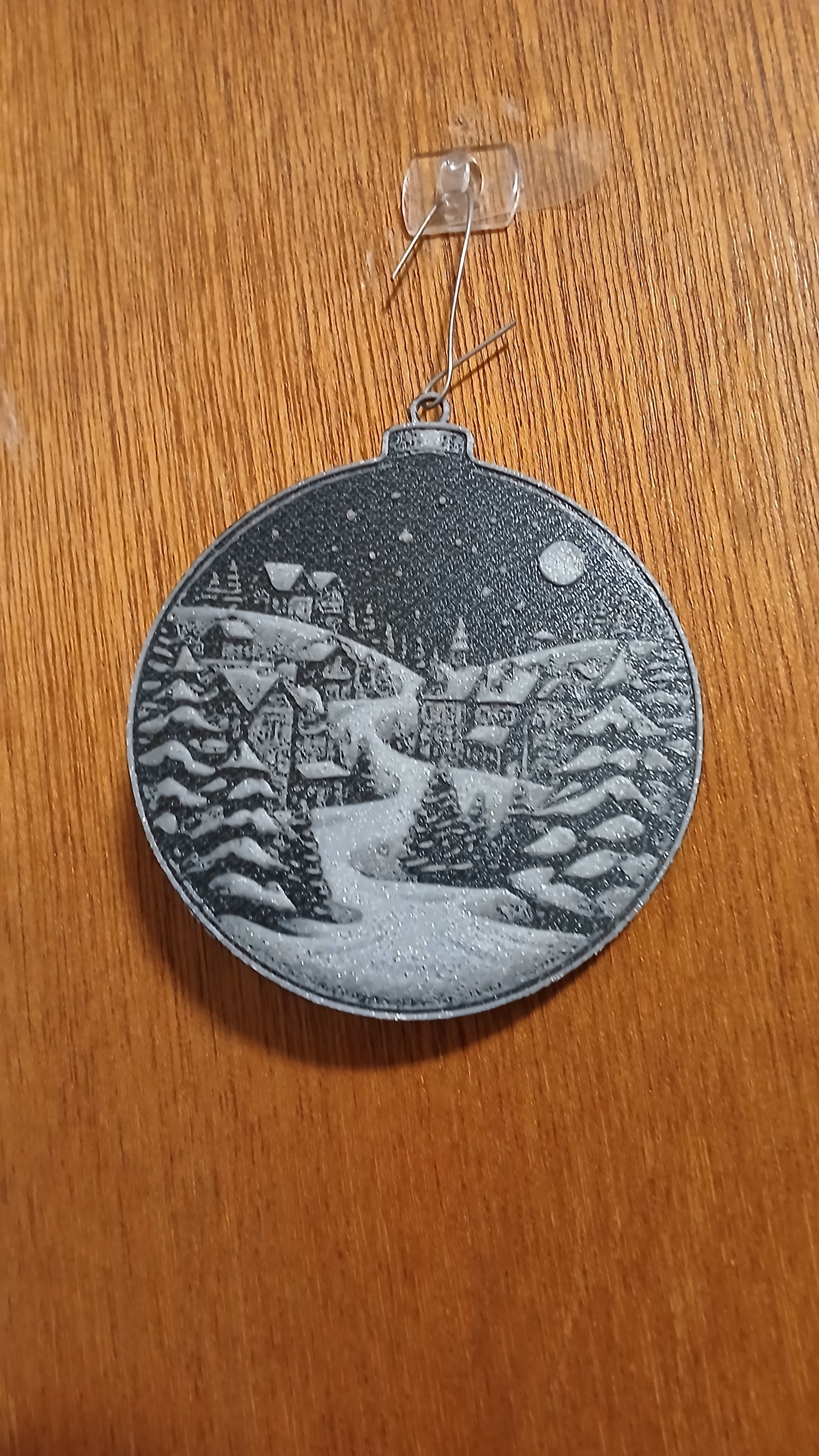 Winter Christmas Village Ornament | Hueforge Ornaments | 3d Effect Printed Ornament