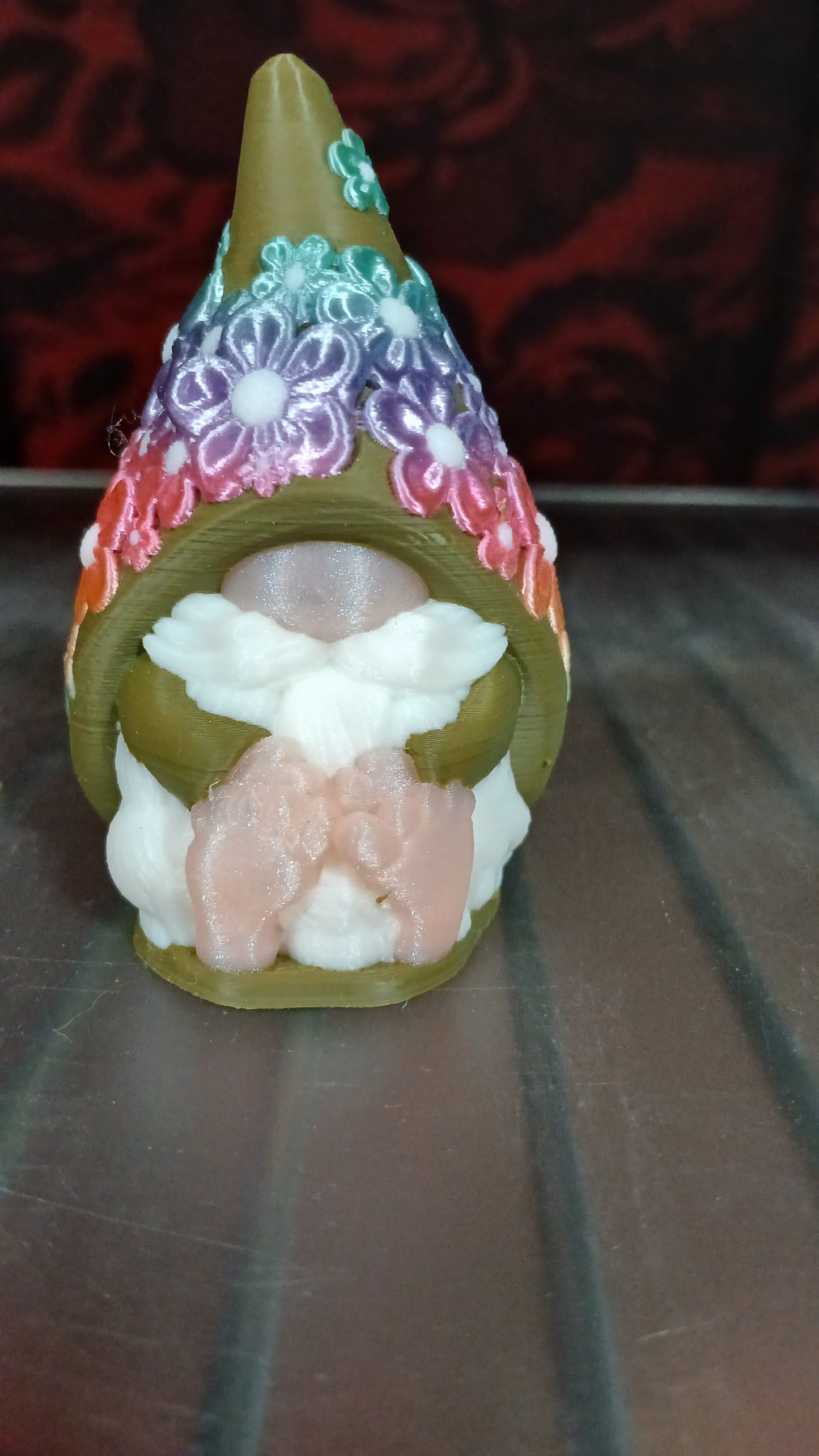 Flower Power Gnome Statue