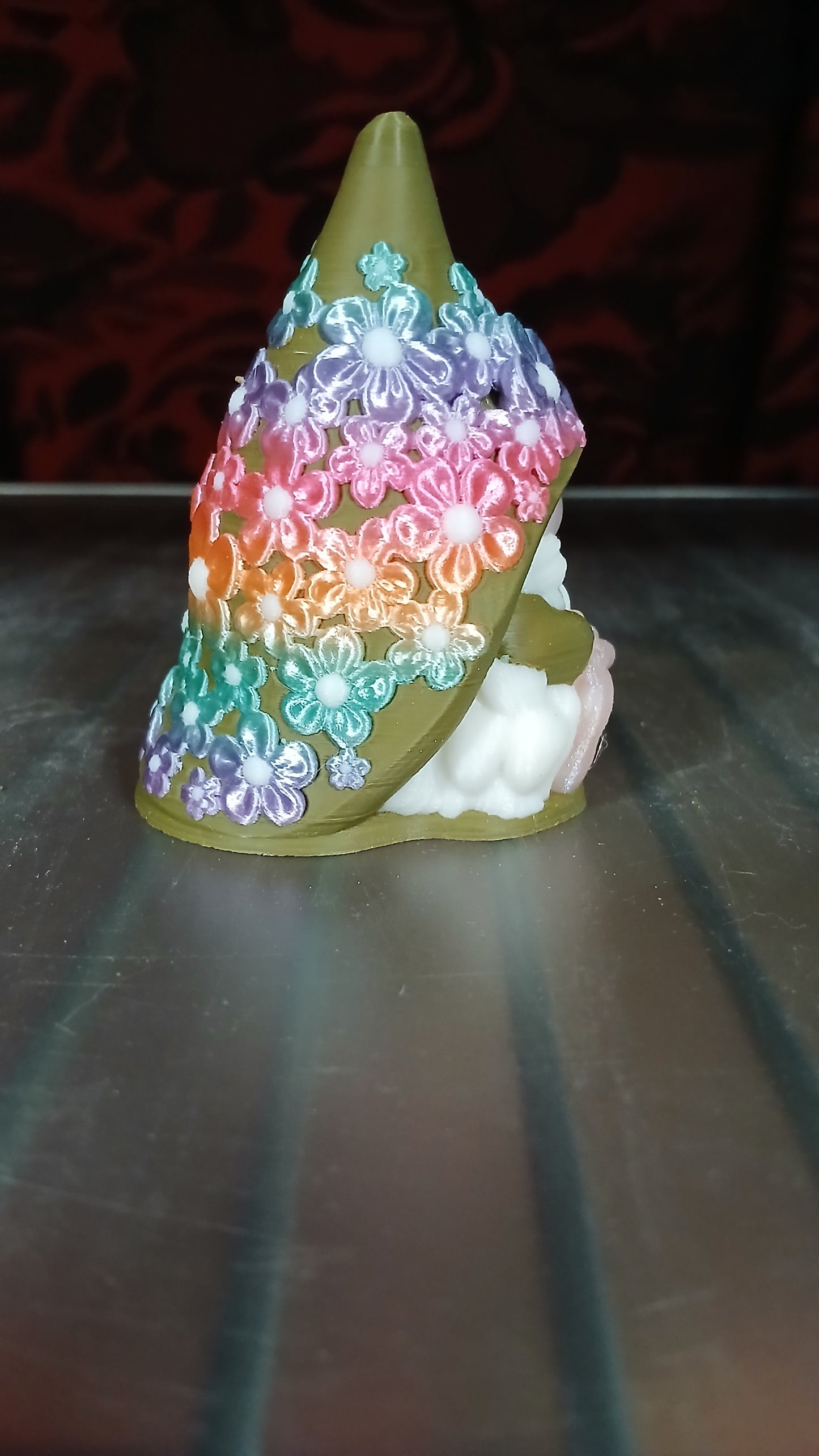 Flower Power Gnome Statue