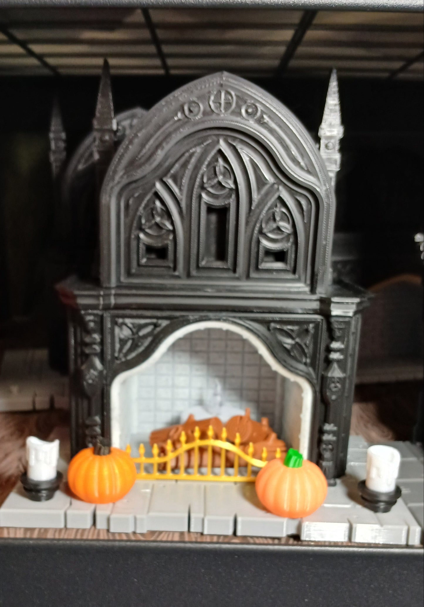 Gothic Fireplace 2 Light Up