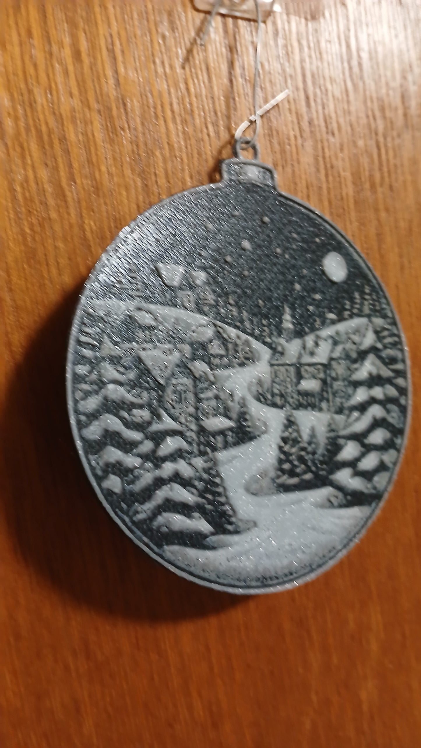 Winter Christmas Village Ornament | Hueforge Ornaments | 3d Effect Printed Ornament