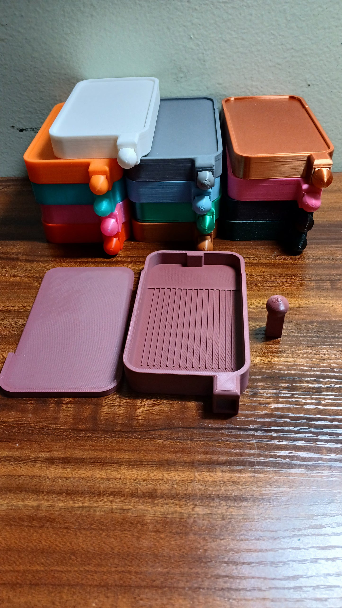 Diamond Dot Tray with Lid