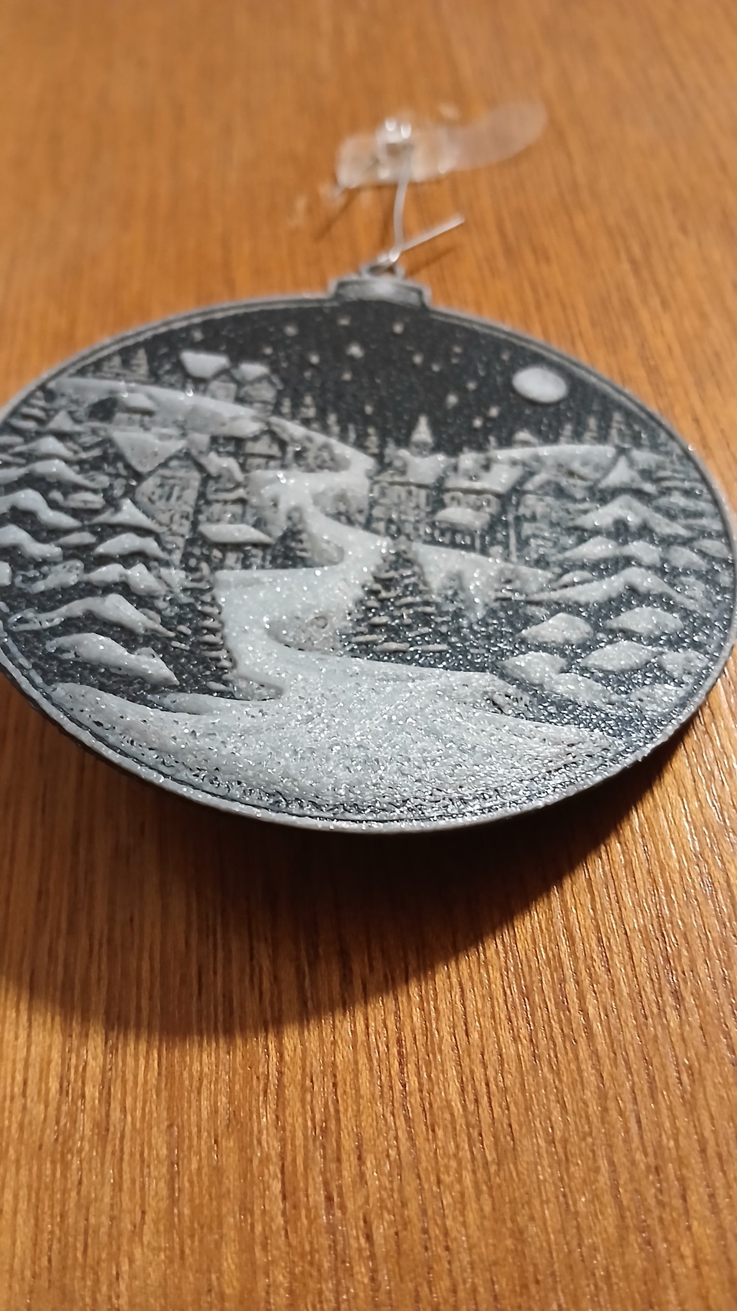 Winter Christmas Village Ornament | Hueforge Ornaments | 3d Effect Printed Ornament