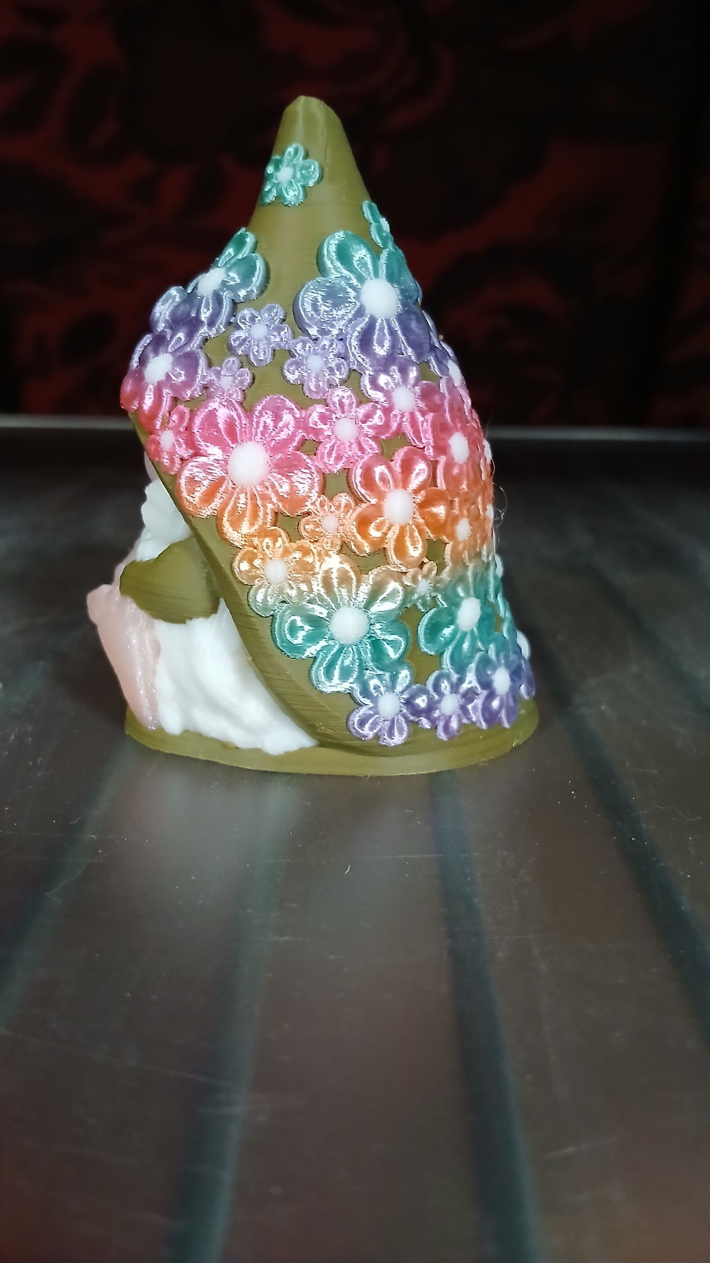 Flower Power Gnome Statue