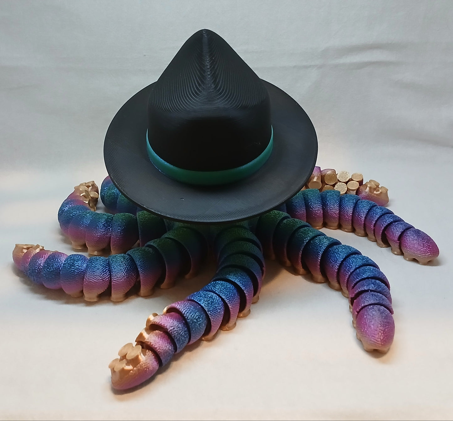 Cowboy Octopus Fidget Statue | Large