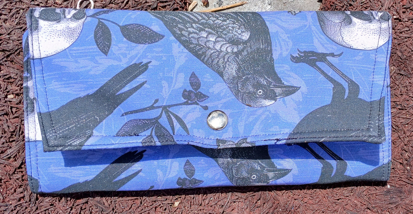 Raven on Purple Wallet