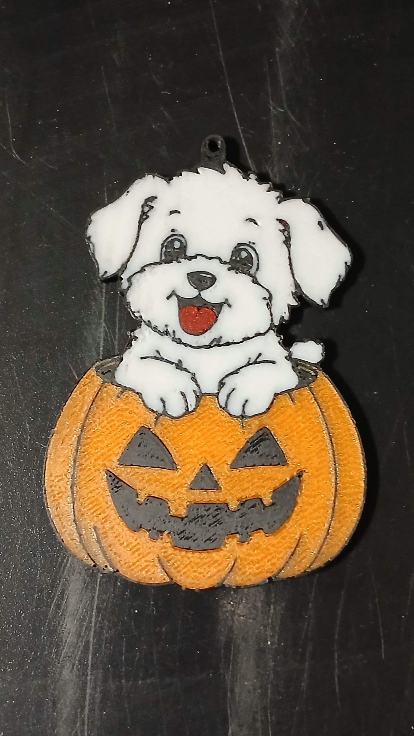 Puppy Pumpkin Ornament