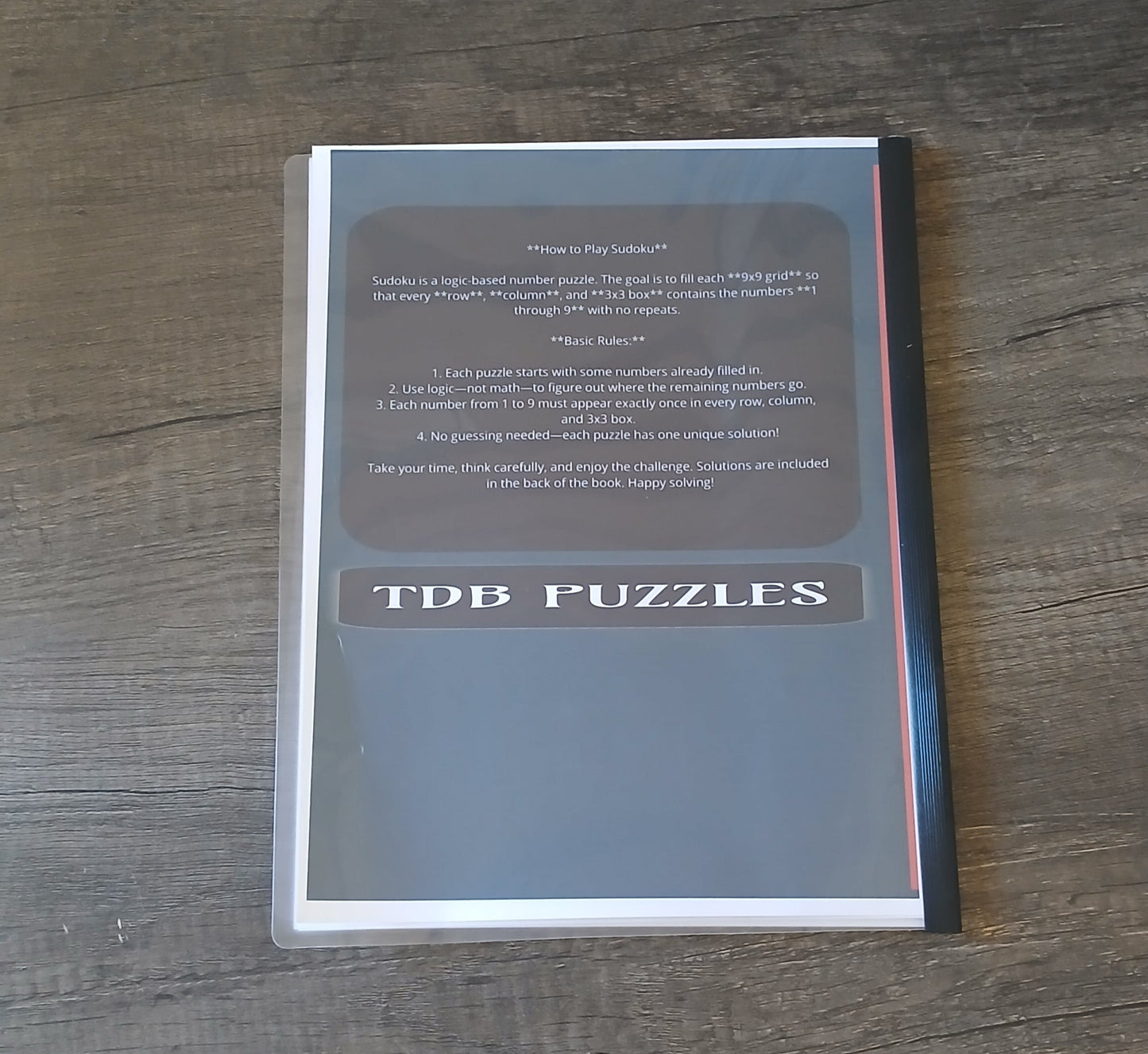 Sudoku Puzzle Book 1