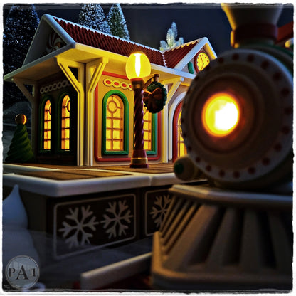 Gingerbread Train Station