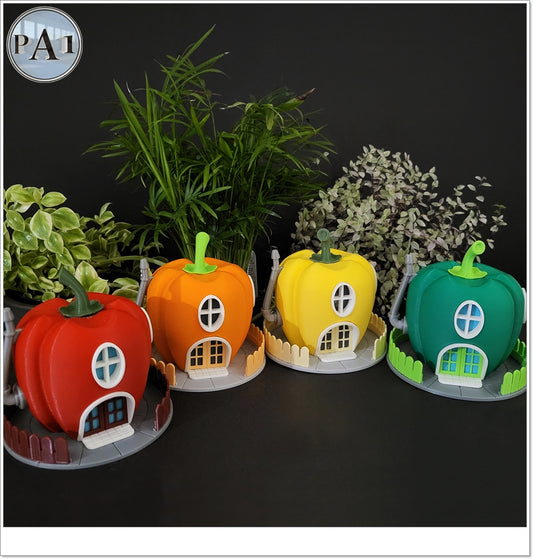 The Bell Pepper Light Up Fairy Garden Statue