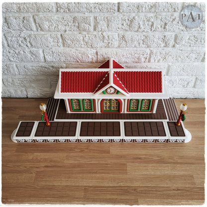 Gingerbread Train Station