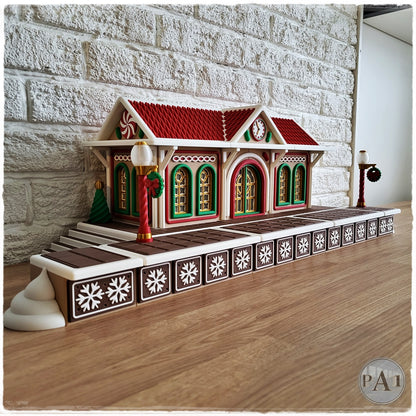 Gingerbread Train Station