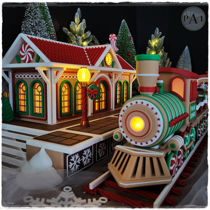 Gingerbread Train Station