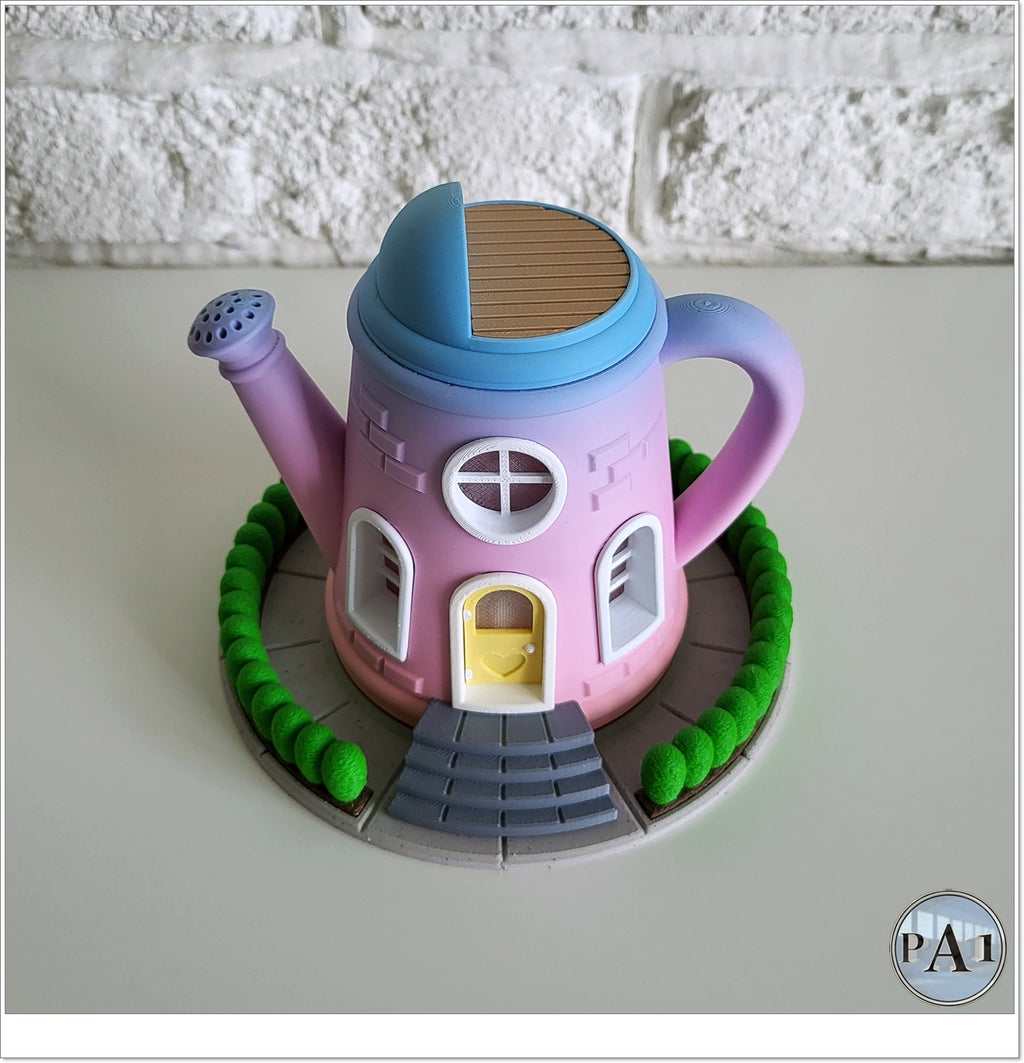 Watering Can Fairy House Statue