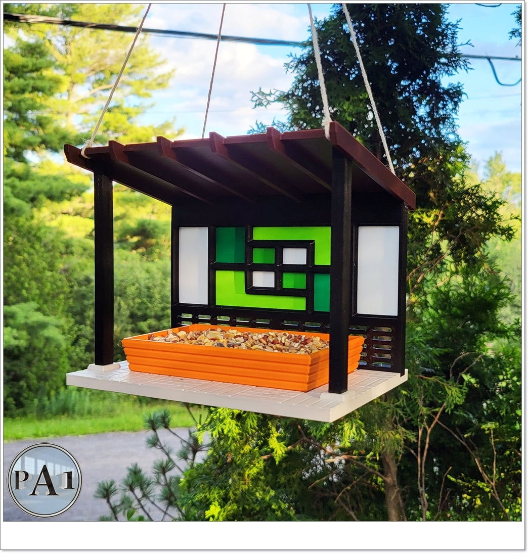 Mid Century Modern 2 Bird Feeder | Custom Colors