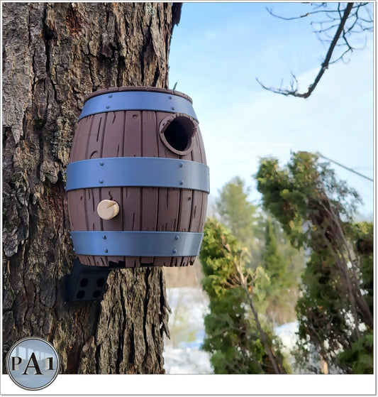 Old Barrel Bird House | Custom Colors