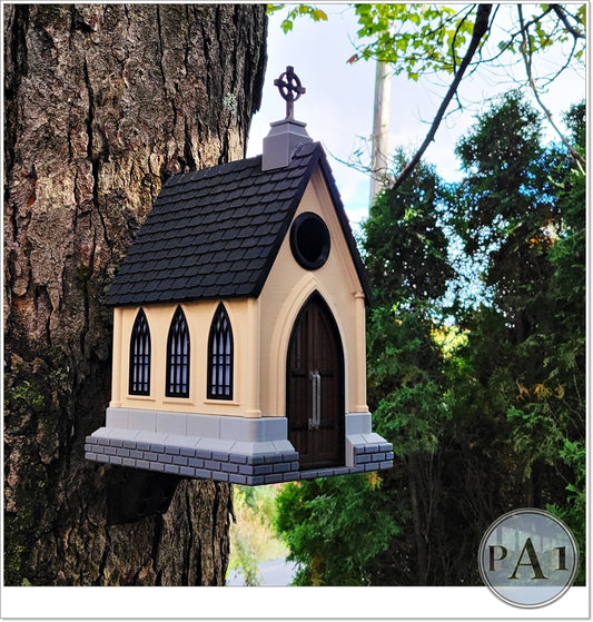 Gothic Chapel Bird House | Custom Colors