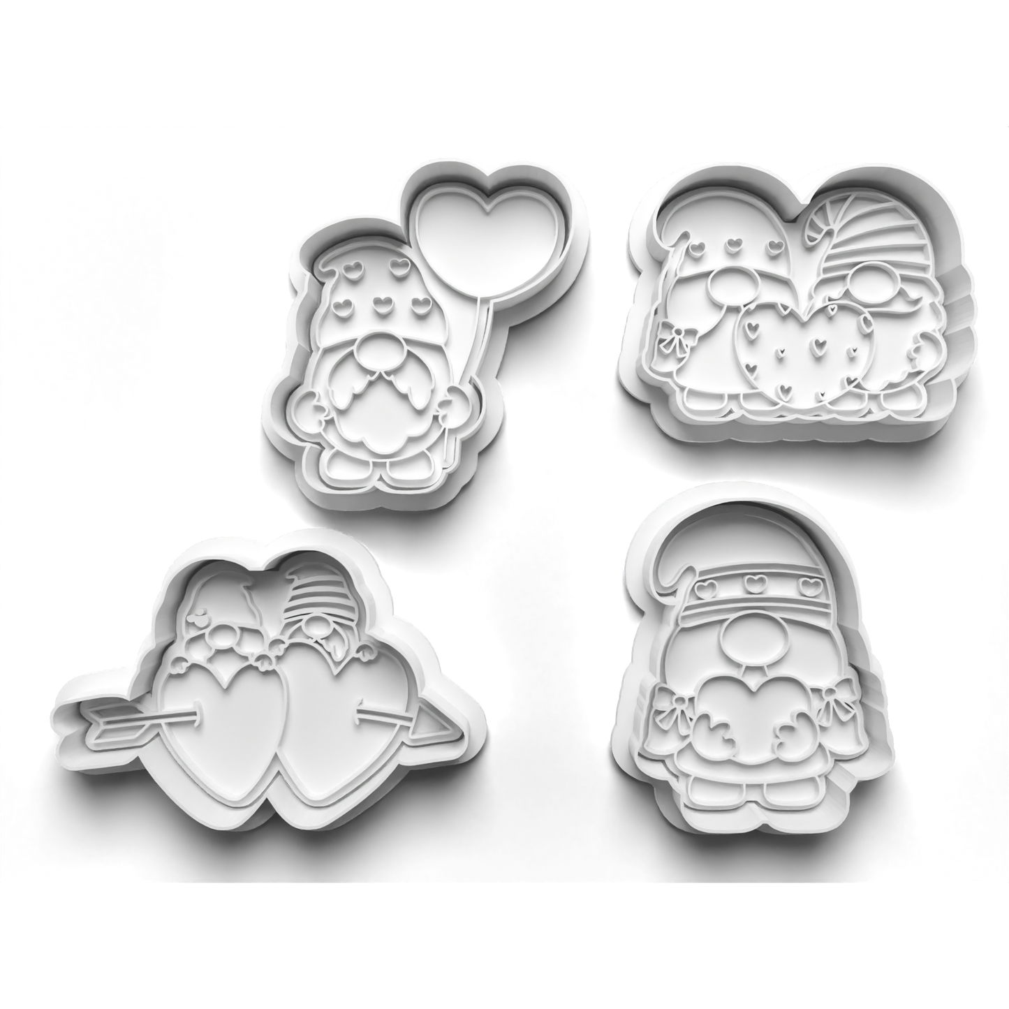 Gnome Love Cookie Cutter Stamp Set