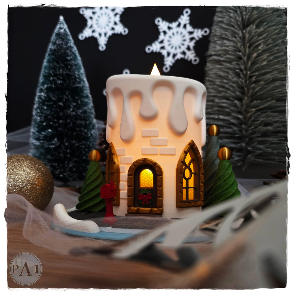 Christmas Candle Fairy House