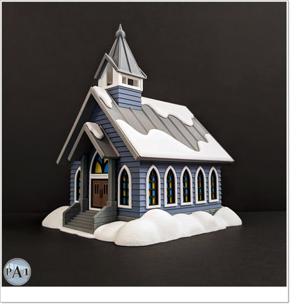 Church Hot Wheels Christmas Village Light Up