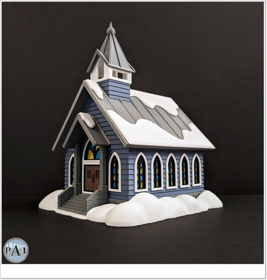 Church Hot Wheels Christmas Village Light Up