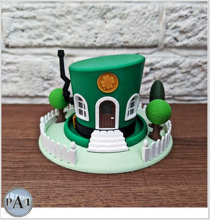 Leprechaun Hat Light Up Fairy Garden Statue
