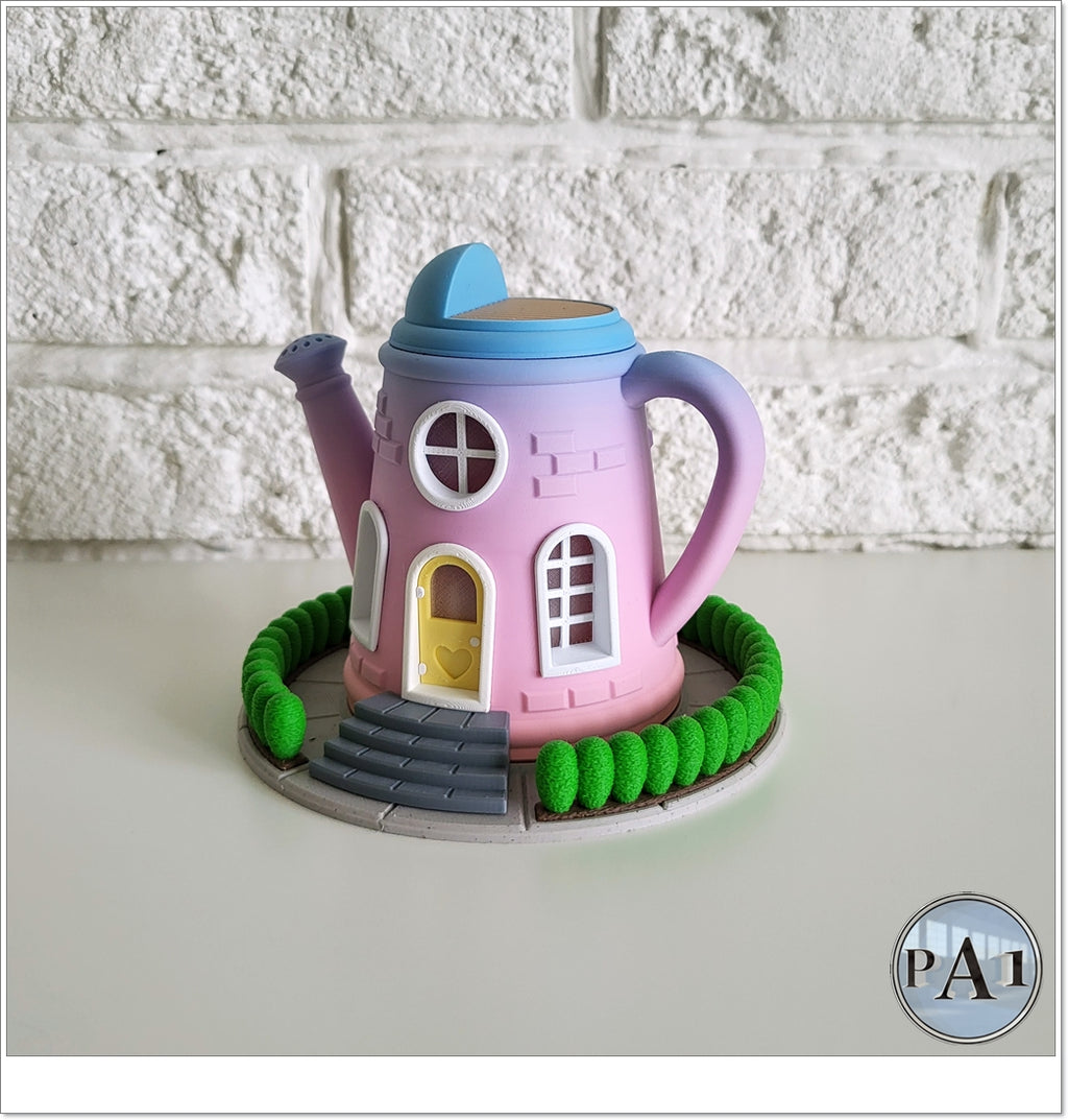 Watering Can Fairy House Statue