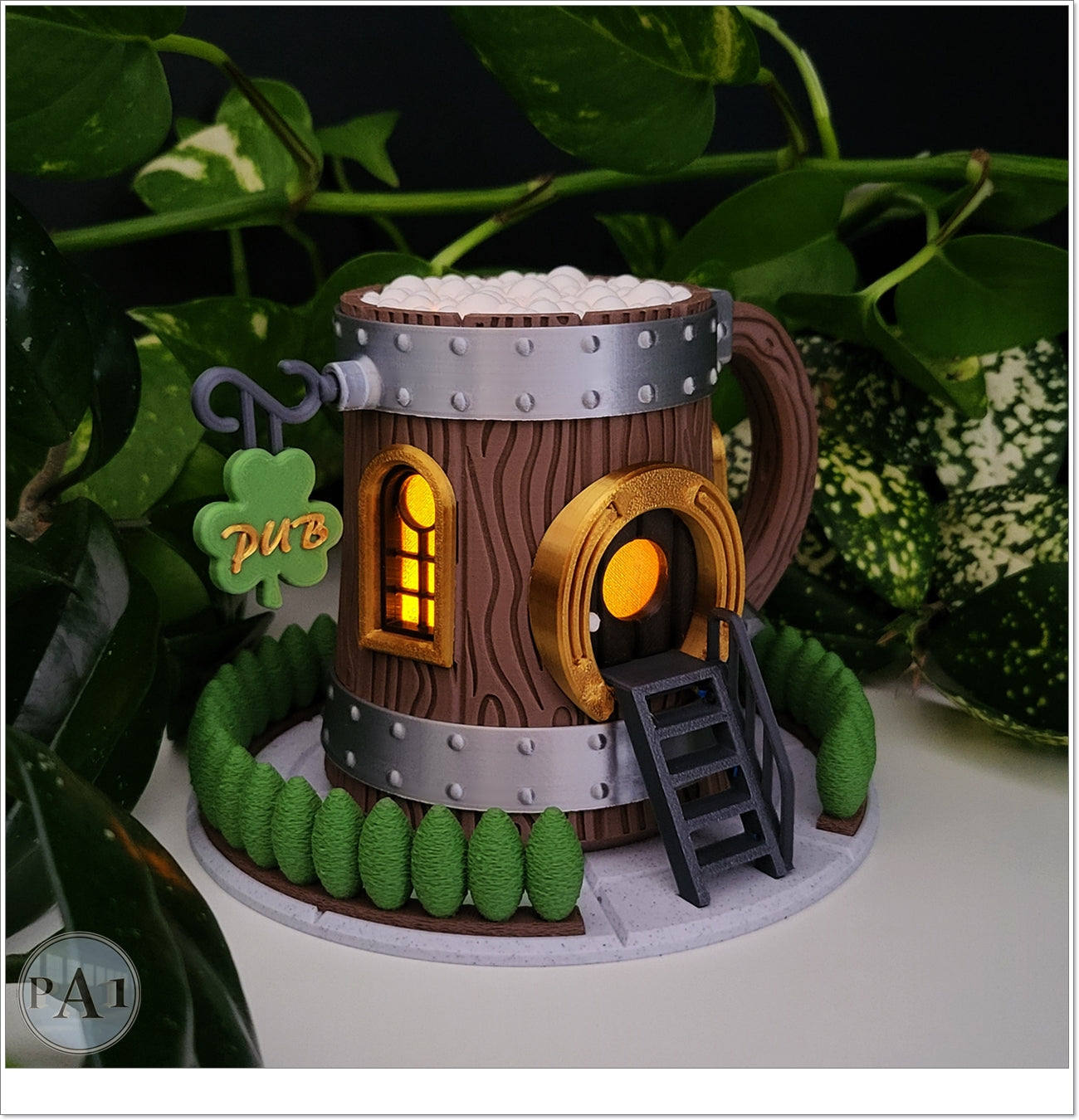 Beer Mug Fairy House