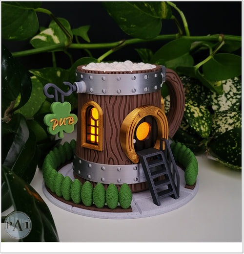 Beer Mug Fairy House
