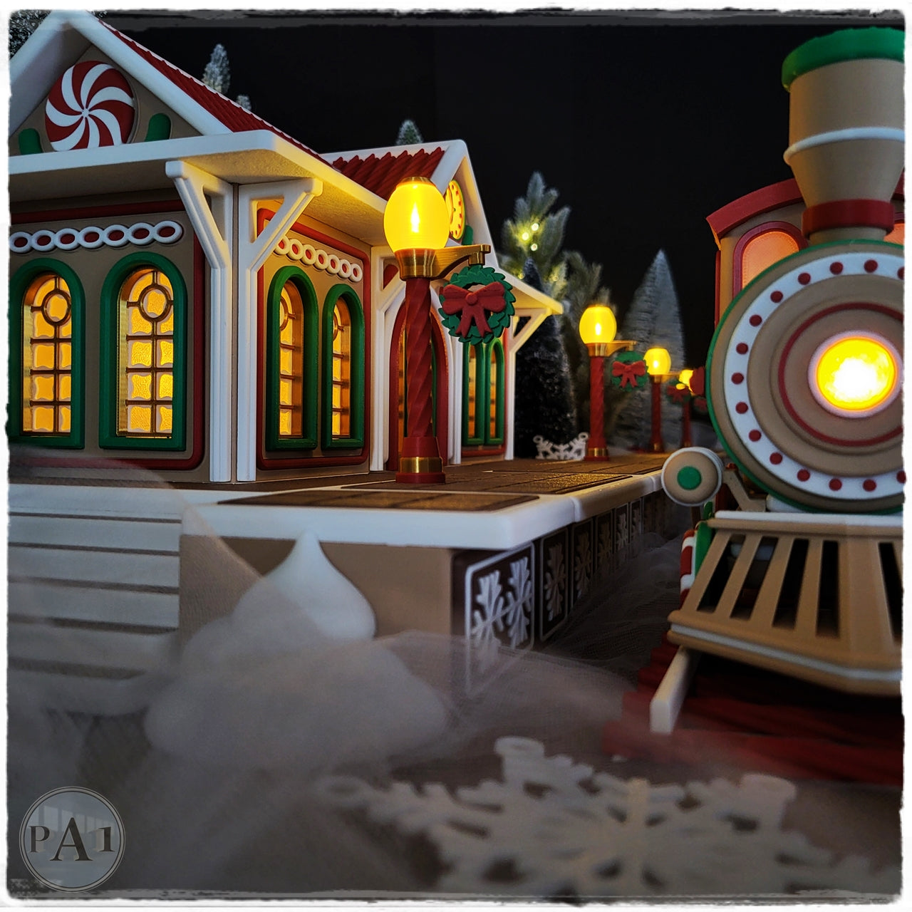 Gingerbread Train Station