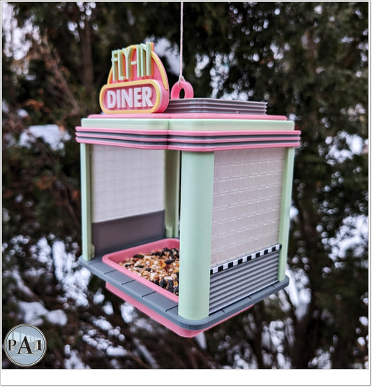 Fly In Diner Bird Feeder | Custom Colors