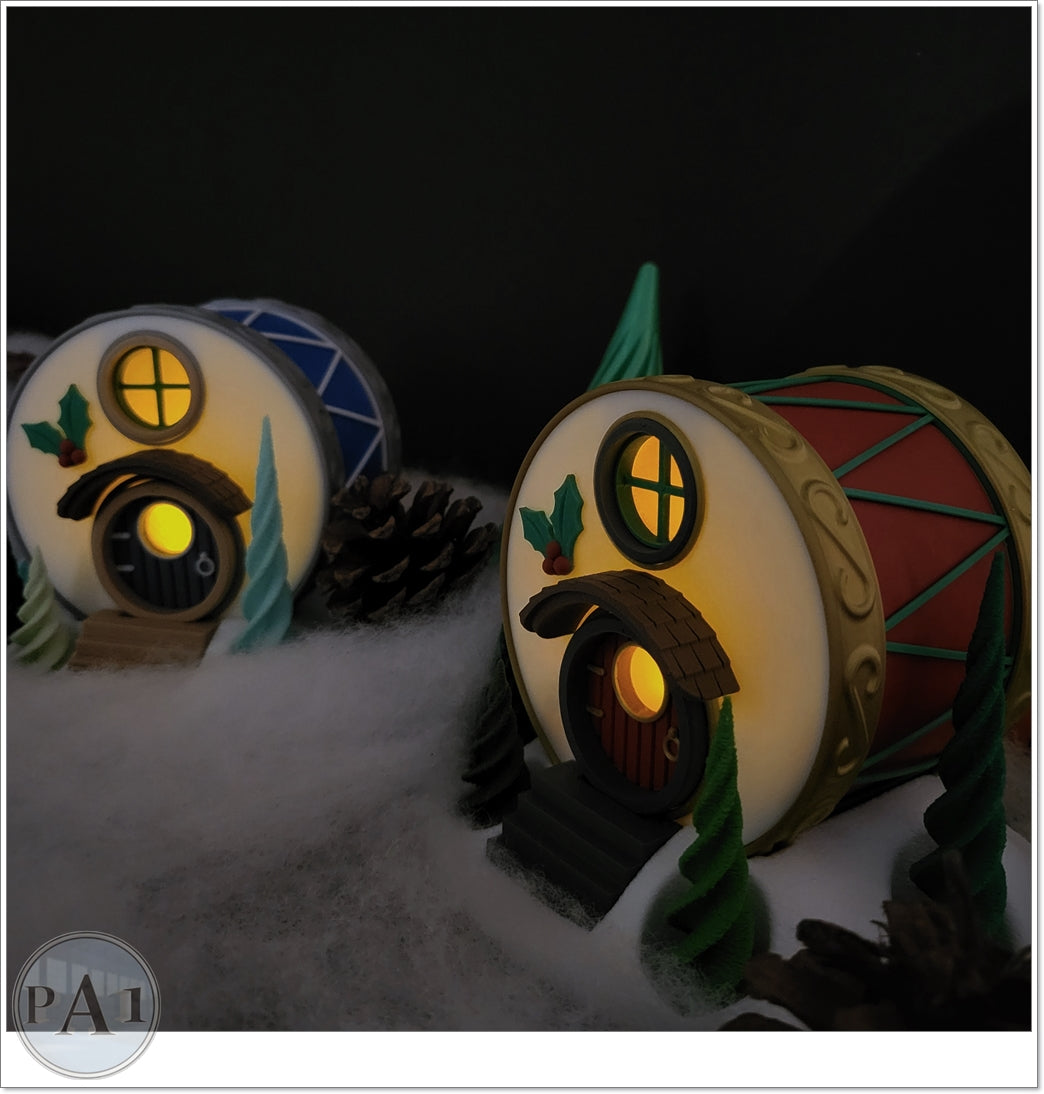 Christmas Drum Light Up