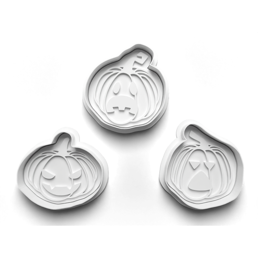 Halloween Pumpkins Cookie Cutter Stamp Set