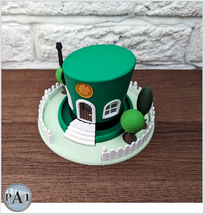 Leprechaun Hat Light Up Fairy Garden Statue