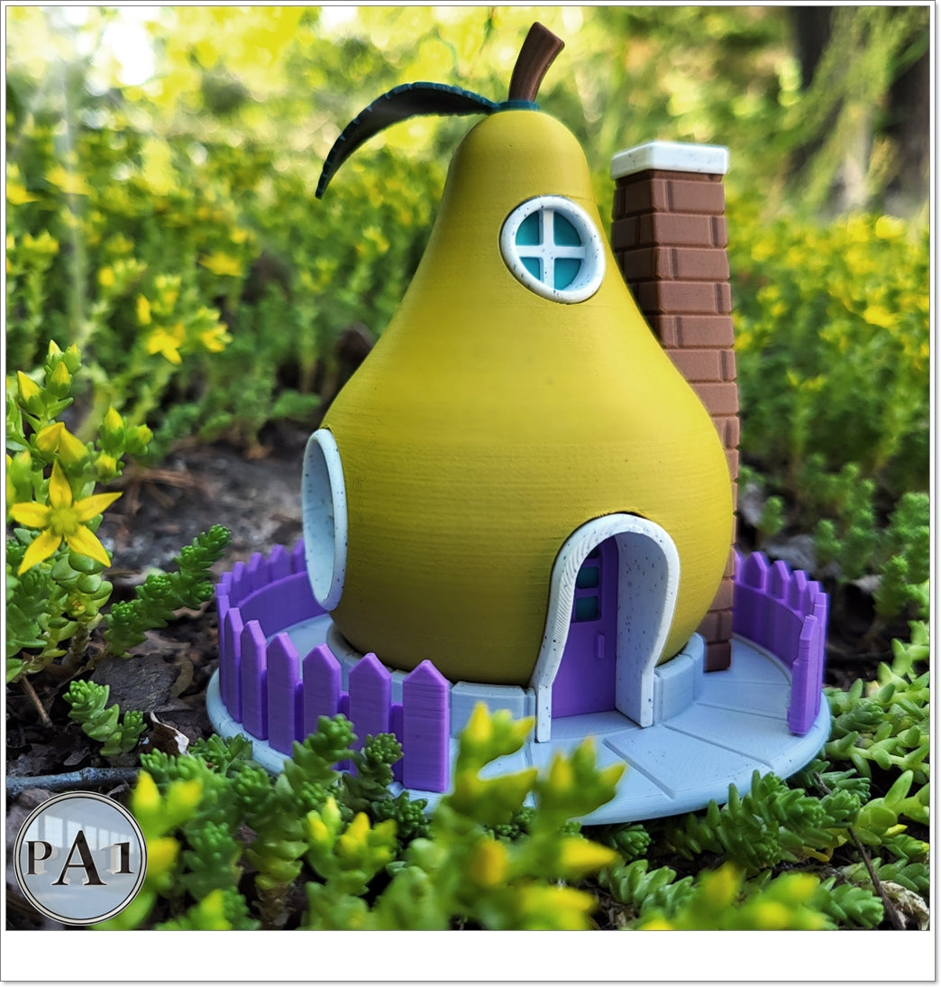 Pear Fairy Garden Statue