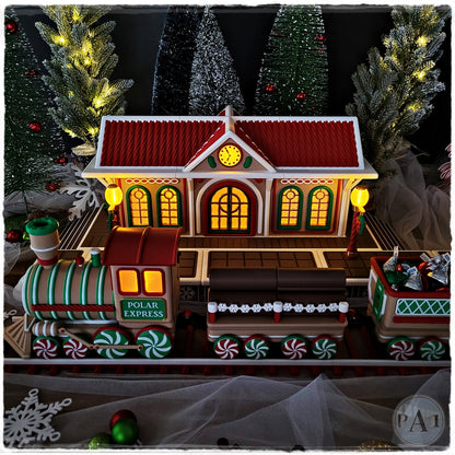 Gingerbread Train Station