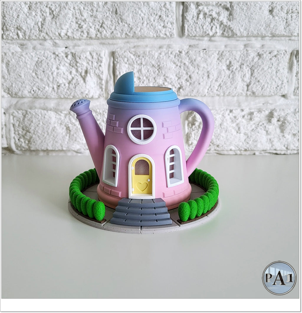 Watering Can Fairy House Statue