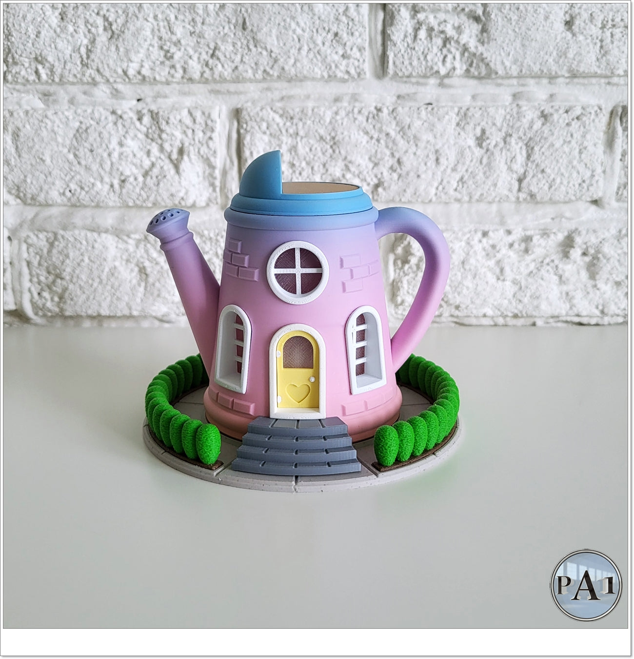Watering Can Fairy House Statue