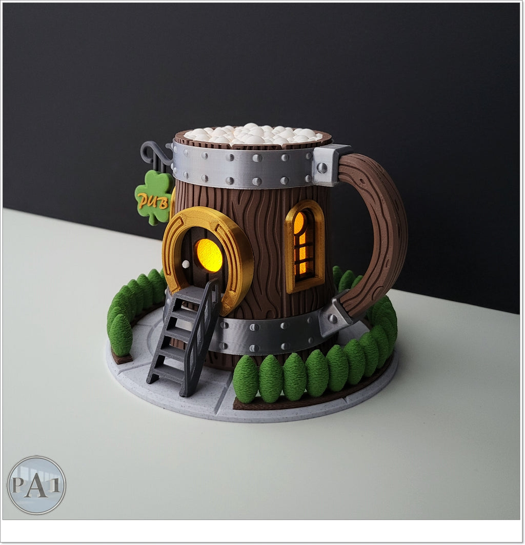 Beer Mug Fairy House