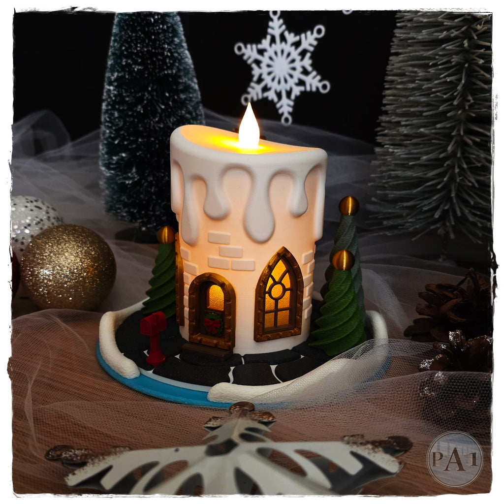 Christmas Candle Fairy House