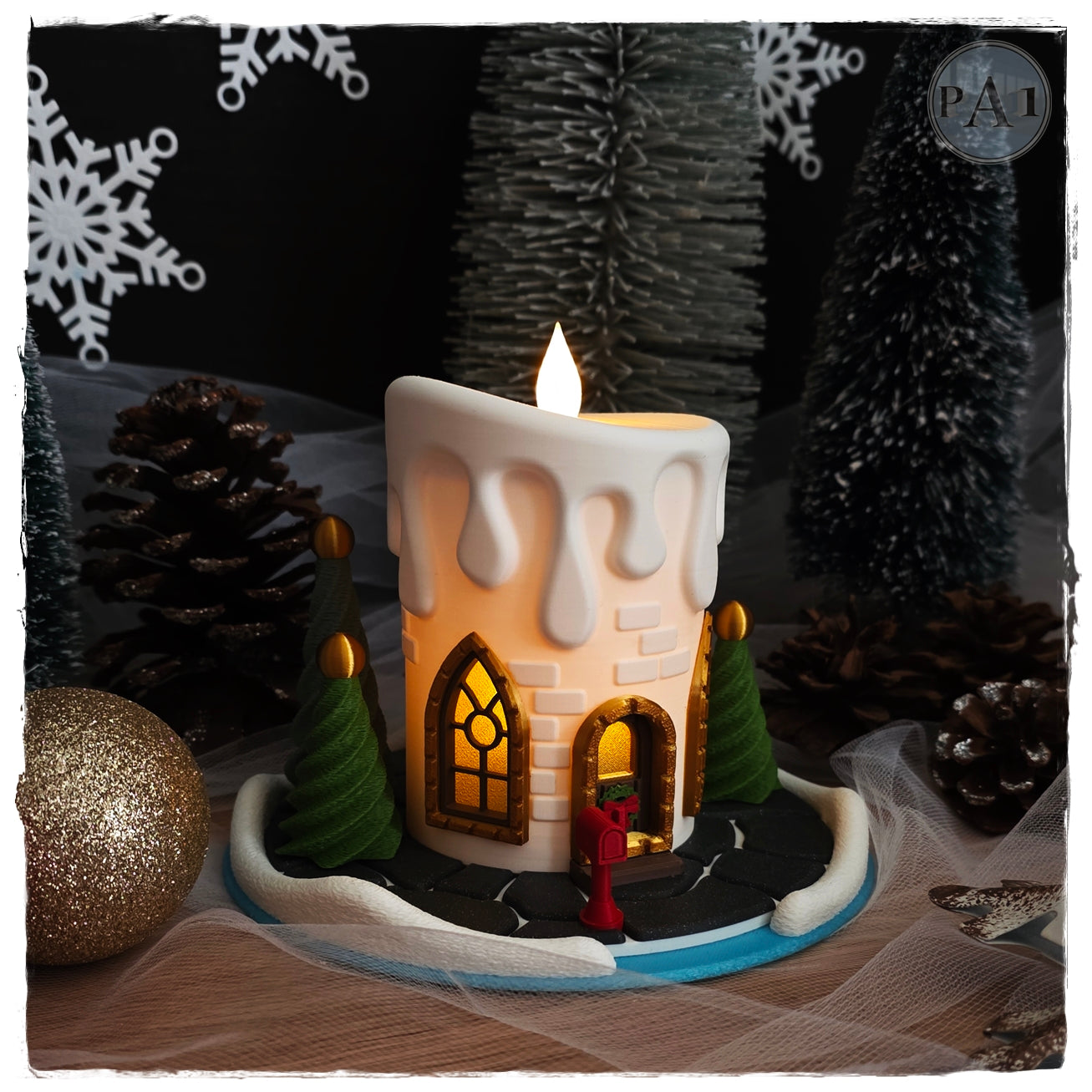 Christmas Candle Fairy House