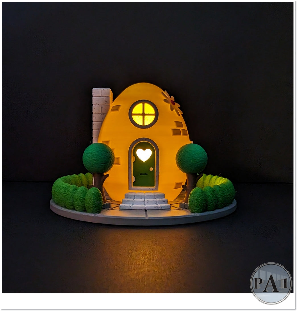 Easter Egg Fairy House Statue