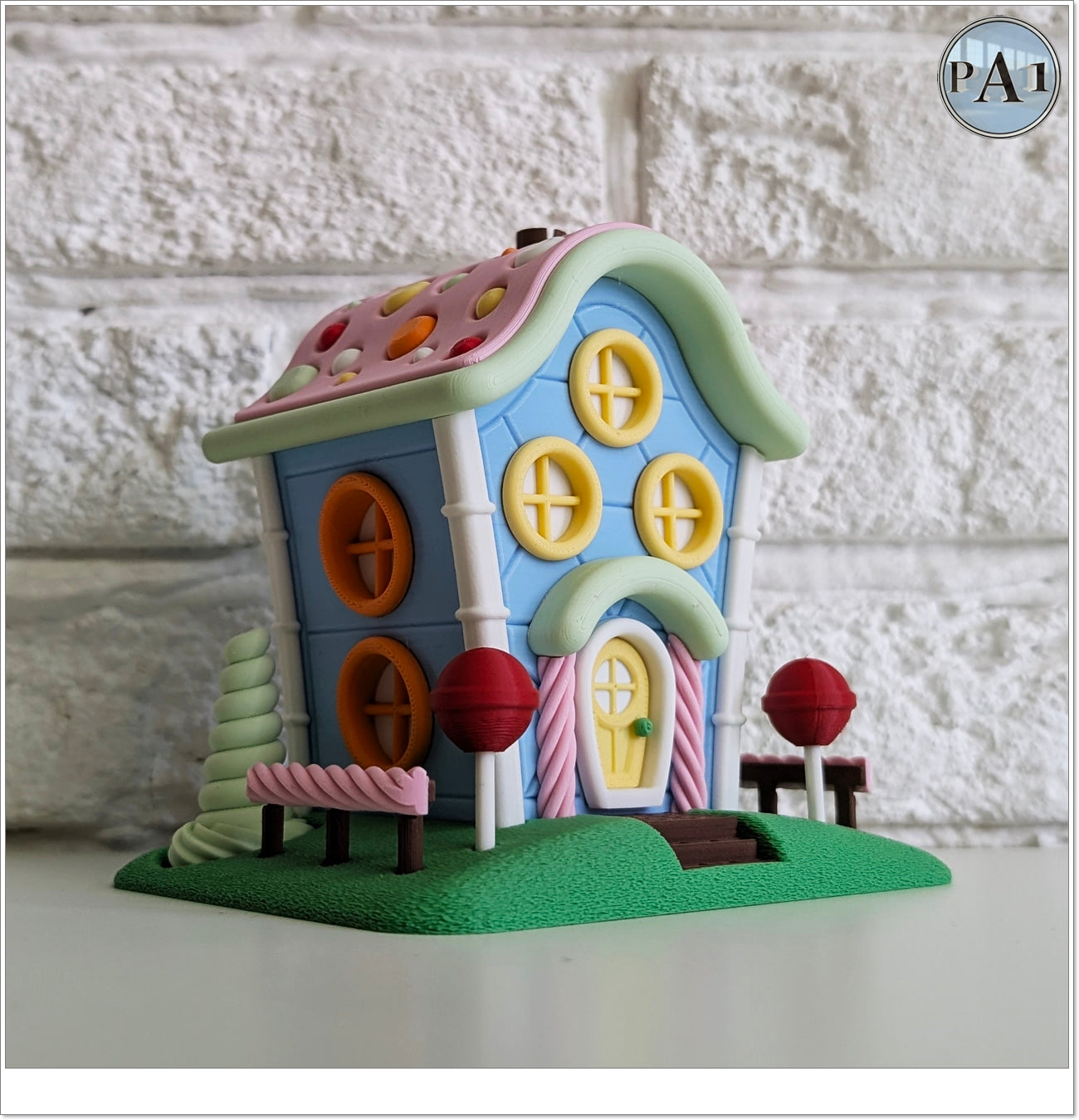 Candy House Light Up Fairy Garden Statue