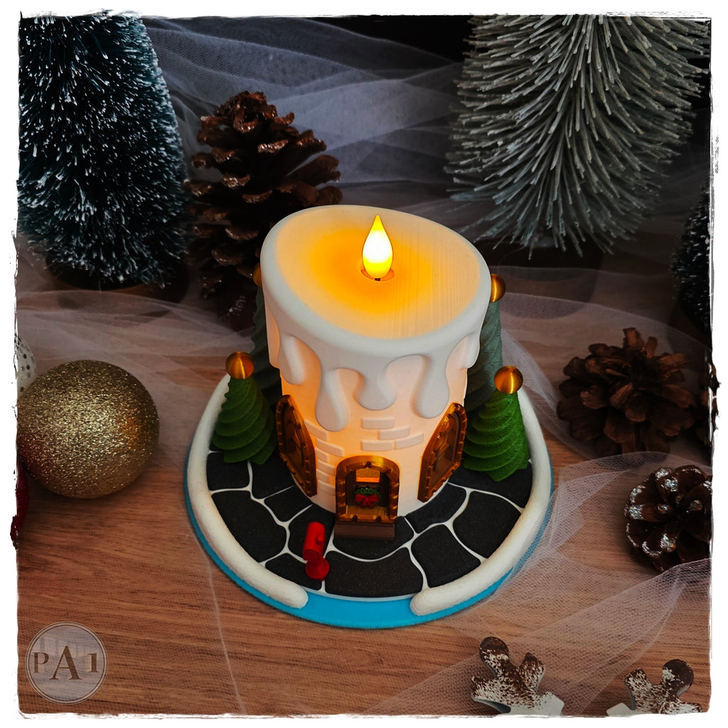 Christmas Candle Fairy House