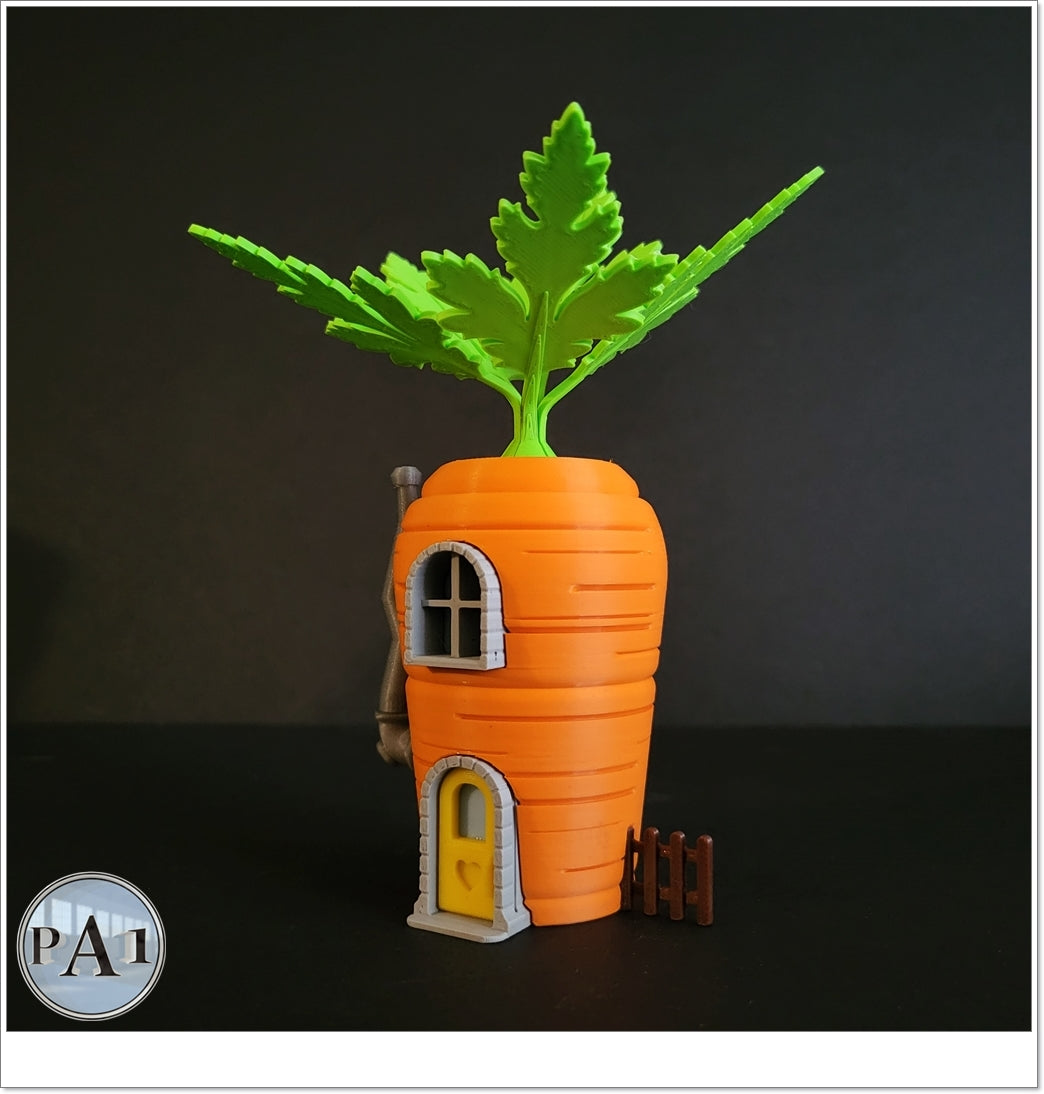 Carrot Fairy Garden Statue